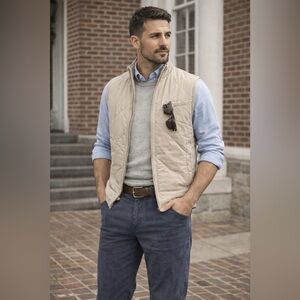 Cremieux Corbin Corduroy Pants Mens 50x30 Blue Stretch Straight Fit